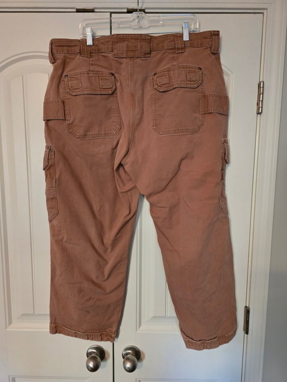 Duluth Trading Co Flex Fire Hose Relaxed Fit Cargo Pants Men's 42x28 Brown